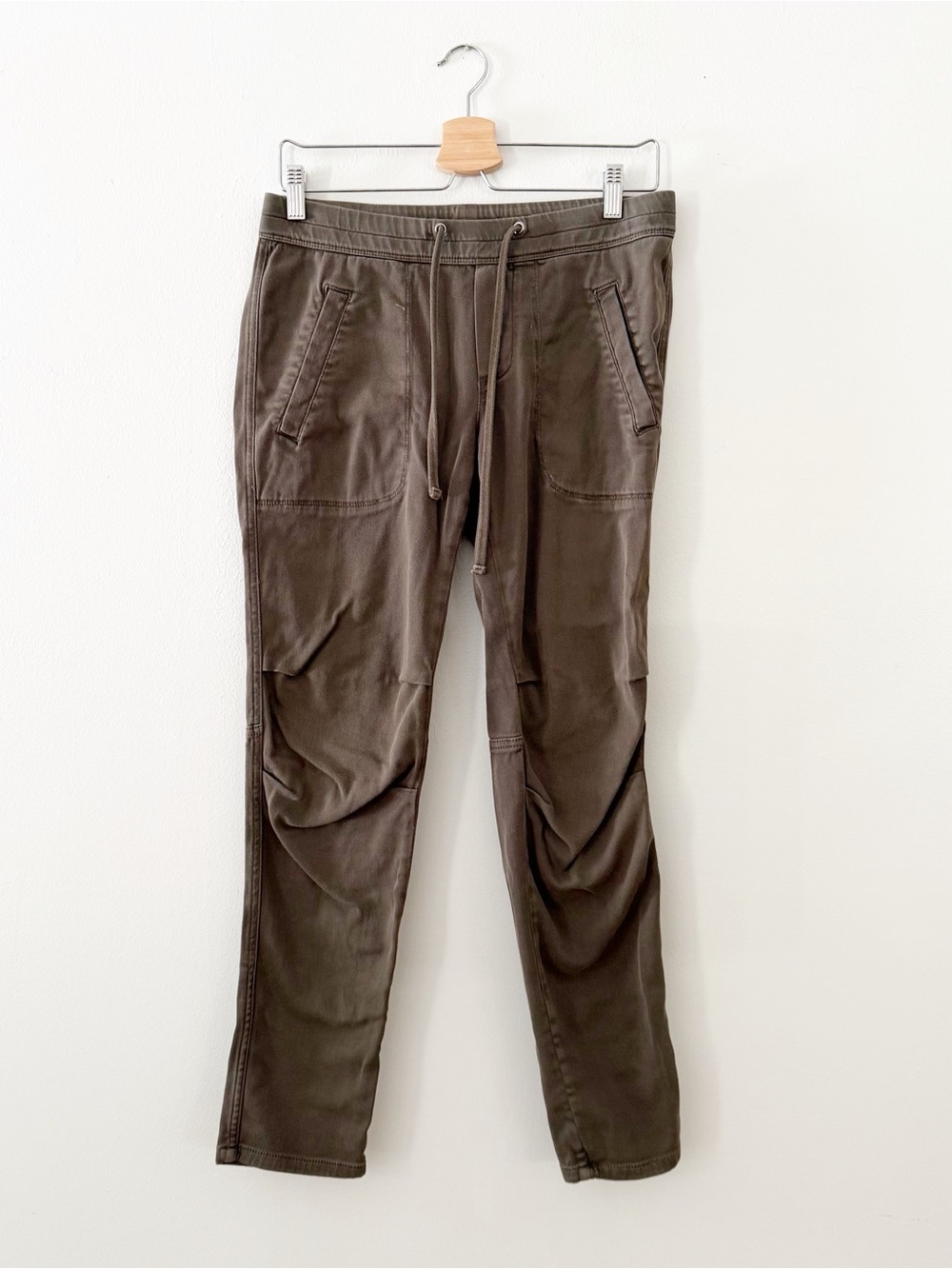 James Perse Olive Brown Drawstring Joggers